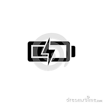 Battery vector icon Vector Illustration